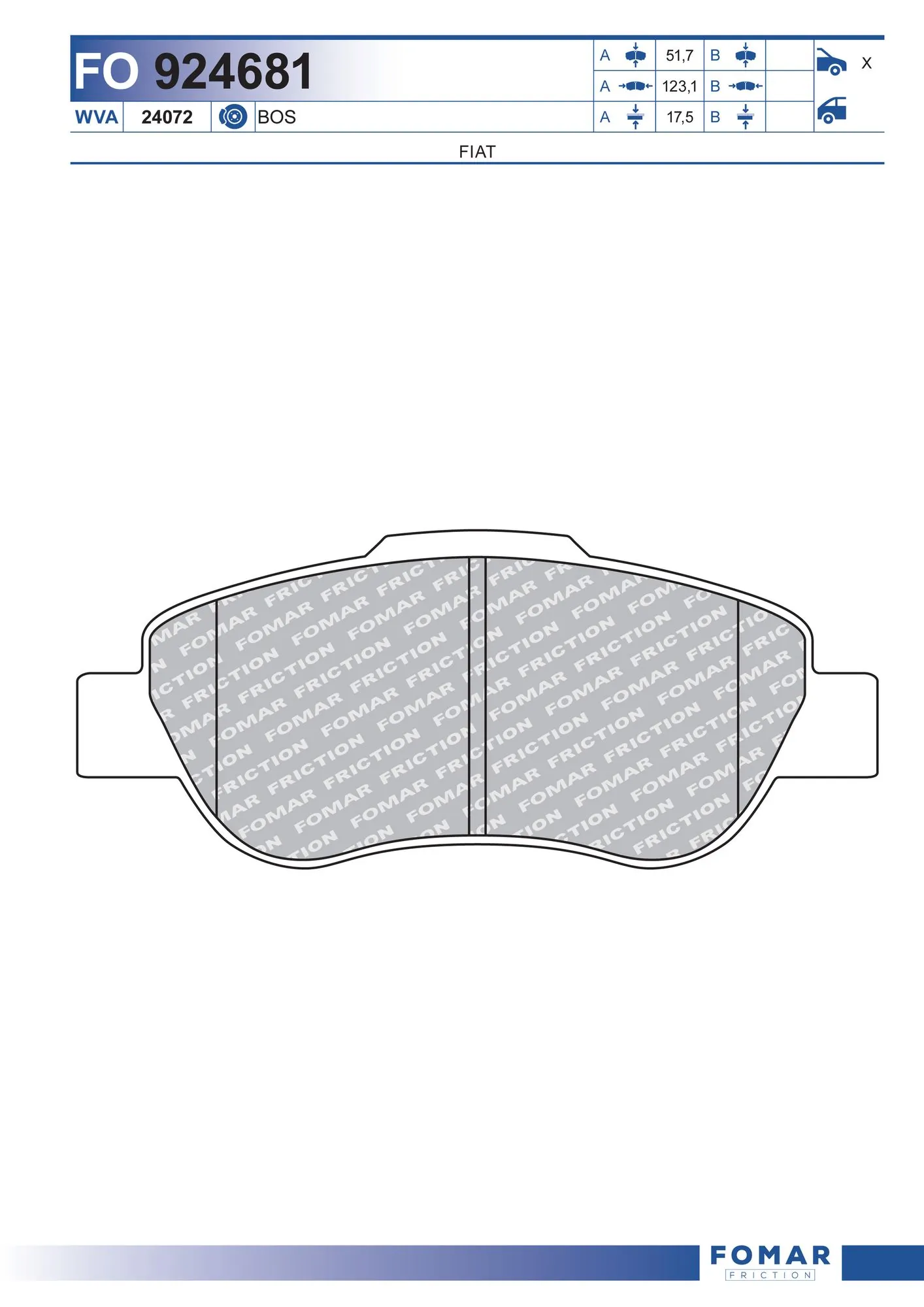 Brake Pad Set, disc brake